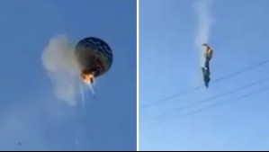 Tragedia en Brasil: Video mostró momento en que un globo aerostático se incendió y cayó dejando 8 fallecidos
