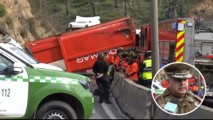 Fatal accidente en Viña: Explican que auto involucrado habría sufrido un percance que provocó volcamiento de camión