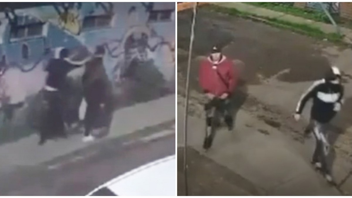 Pareja sufre violento asalto a pasos de estación de Metro en Maipú: Todo fue captado por cámaras de seguridad