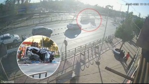 Iba camino al hospital: Video muestra momento de choque que generó accidente en La Pintana donde embarazada tuvo que dar a luz
