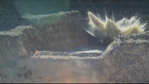 Así explota una de las bombas antibúnker que Estados Unidos lanzó sobre Irán