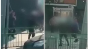 Los agredieron con palos: Video muestra a ambulantes atacando a inspectores municipales de Maipú