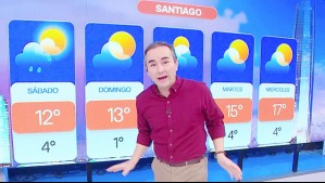 Lluvia en Santiago este fin de semana: Alejandro Sepúlveda detalla cuándo comienzan las precipitaciones