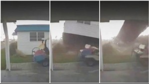 Potente tornado en Florida levantó una casa con adulta mayor en su interior