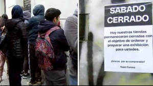 Corona anunció que sus tiendas estarán cerradas este sábado tras remate a $5 mil: Algunas personas llegaron temprano a hacer fila