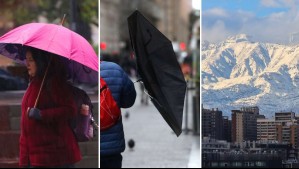 Alerta Temprana Preventiva en la Región Metropolitana: Lluvias, rachas de viento de 60 km/h y temperaturas de hasta -4 °C