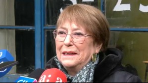 Expresidenta Bachelet sufragó en las primarias: 'Mi mejor rol es que pueda contribuir a la unidad del progresismo'