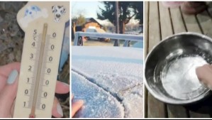 Chile es el país más frío del mundo este lunes: Revisa los registros que han dejado las heladas a lo largo del país