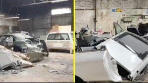 Recuperan seis autos y ocho motores robados en Conchalí: Dueño de galpón encontró a banda en su recinto