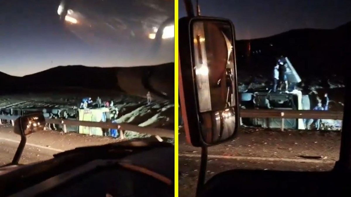 Fatal accidente en Taltal: Aumentan a cuatro los muertos y varios heridos tras volcamiento de bus en la Ruta 5 Norte