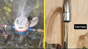 Videos muestran cañerías y medidores reventados por heladas extremas en el sur de Chile