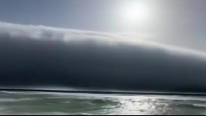 'Tsunami de nubes': El extraño fenómeno que impactó a las playas de Portugal