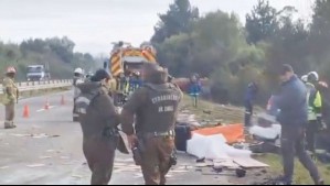 Accidente múltiple en la Ruta 5 Sur deja un conductor muerto y dos heridos en Los Ríos
