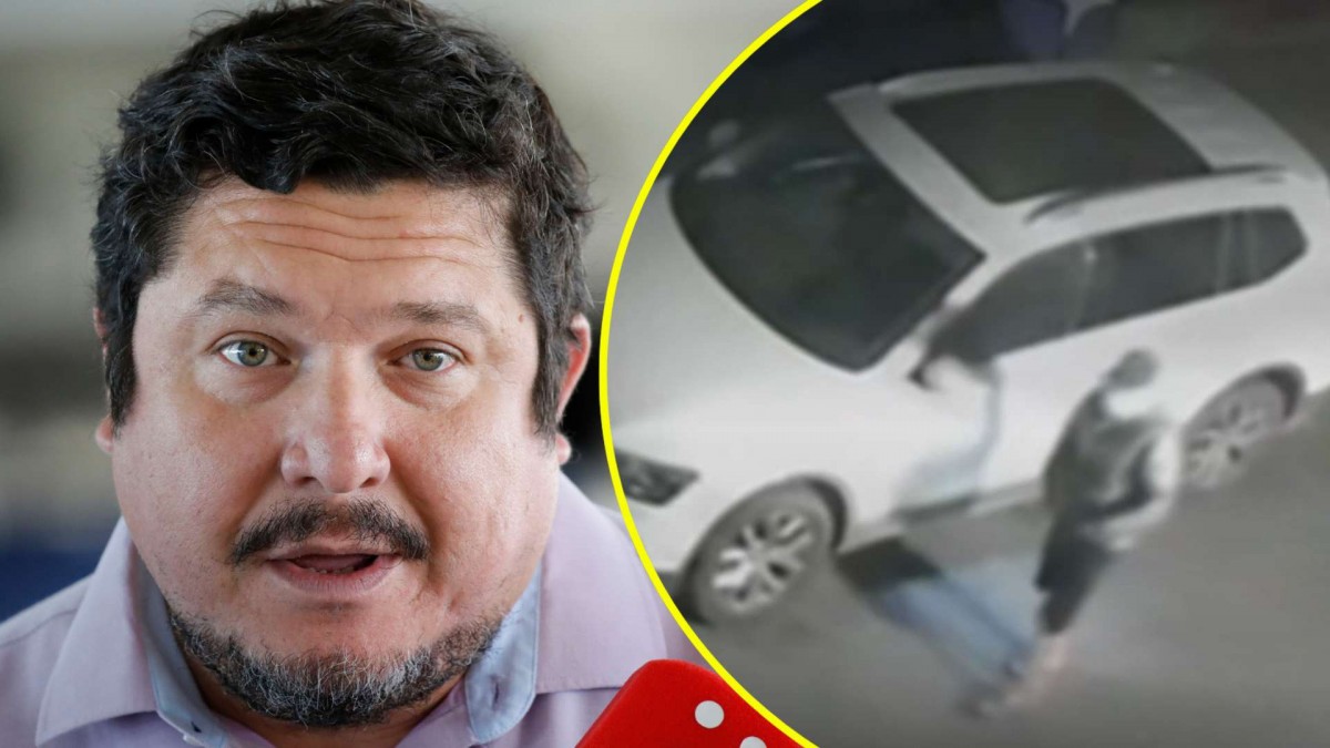 Video capta momento en que hombre abandona auto en el que habrían secuestrado a exalcalde Montoya