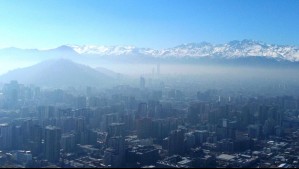 Decretan nueva preemergecia ambiental en la Región Metropolitana por malas condiciones del aire