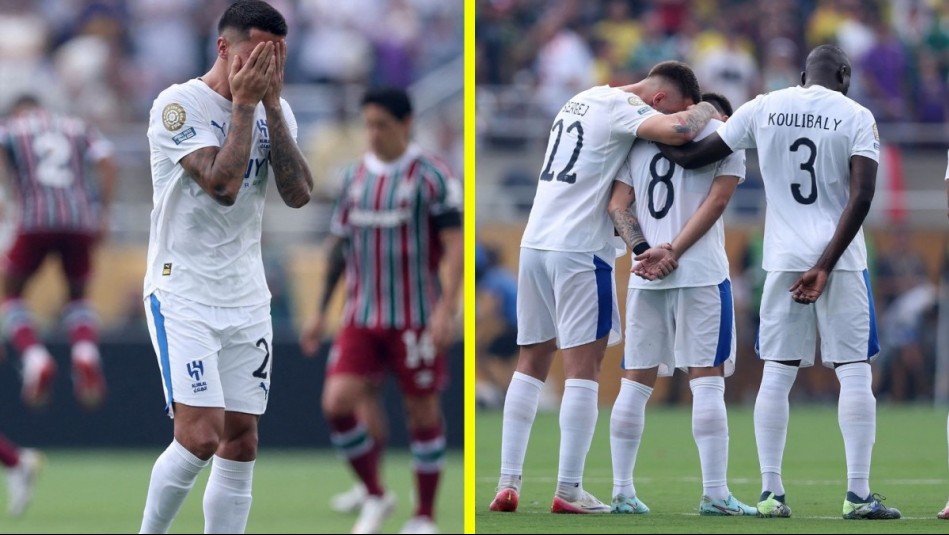 La emoción de los compañeros de Diogo Jota en el minuto de silencio durante partido de Fluminense vs. Al-Hilal