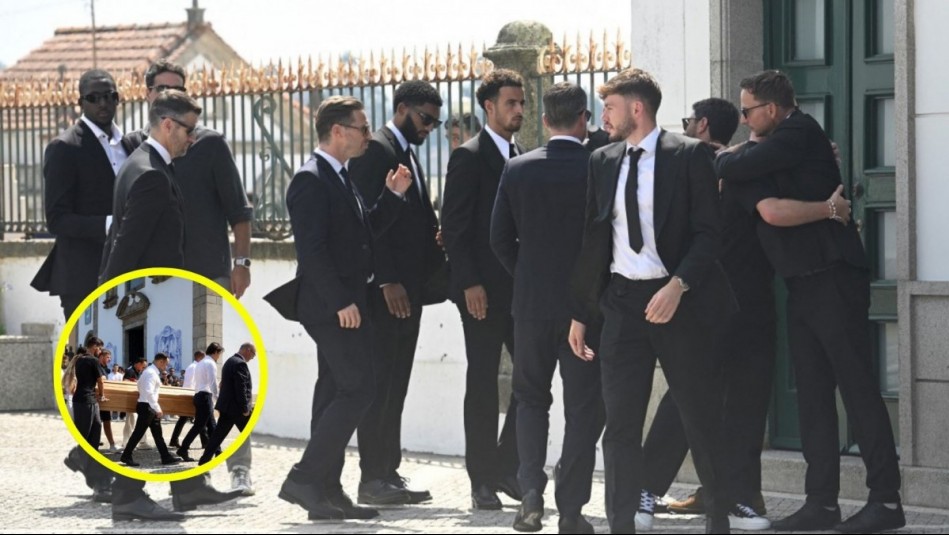 Figuras del fútbol llegaron al funeral de Diogo Jota para darle el último adiós