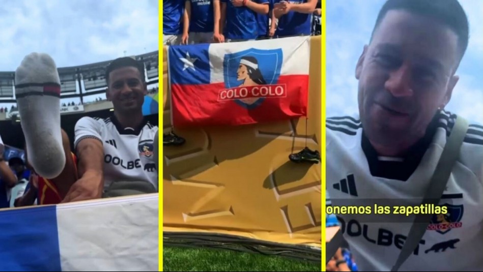 'Colocó la bandera, se quitó los zapatos y se ha ido': La historia del misterioso hincha de Colo Colo en el Mundial de Clubes