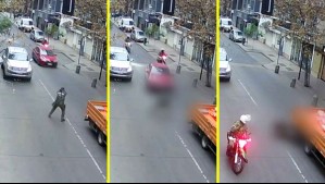 Persecución policial concluye con un carabinero atropellado en el centro de Santiago