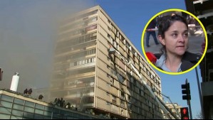 'Estuve tratando de llamarlo a la calma... él rezó': El testimonio de madre rescatada junto a su hijo de incendio en el centro
