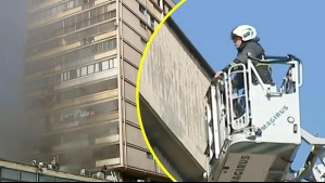 Video muestra frenética evacuación por incendio que dejó a personas atrapadas en el centro de Santiago