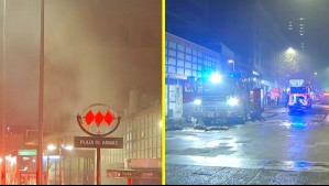 Tras 18 horas sigue combate de incendio en Santiago: Bomberos trabaja en focos activos en subterráneos