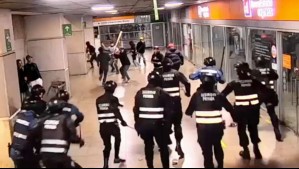 'Esta gente hace lo quiere en el Metro': Pelea entre ambulantes y guardias dejó daños superiores a los $2 millones en La Cisterna