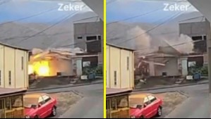 Video muestra gran estallido por gas en casa de Tocopilla: 'Él no sentía, no tenía olfato y al prender la luz fue la explosión'