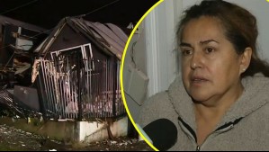 'Mi casa no se puede habitar': El drama que vive una vecina de la vivienda que explotó en Temuco