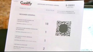 Crean primer certificado laboral del país: Permite saber el número de licencias médicas y antecedentes judiciales de cada persona