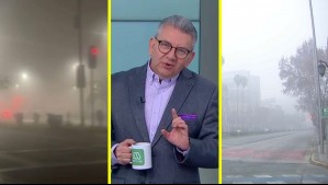'Menos de 50 metros de visibilidad': Jaime Leyton sobre la densa niebla que cubre Santiago esta mañana