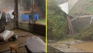 'Entró como una especie de aluvión': Rotura de matriz inundó completamente una casa en Pudahuel