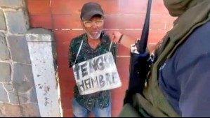 Con cartel de 'Tengo hambre': Hombre con 90 detenciones fue capturado en Cartagena mientras pedía dinero en la calle