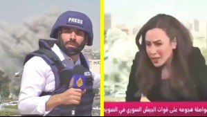 Videos: Bombardeo en Siria sorprendió a periodistas mientras transmitían en vivo