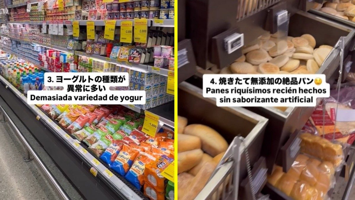 Japonés muestra las 11 cosas que más le impactaron de supermercado en Chile: 
