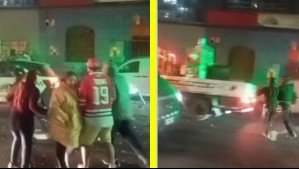 Video muestra nueva pelea entre ambulantes y Carabineros en Barrio Meiggs