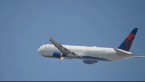 Video muestra momento en que turbina de un avión se enciende en llamas y debe aterrizar de emergencia en Los Ángeles