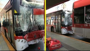 'Pisé el freno y no respondió': Al menos 10 heridos deja choque entre dos buses en Providencia