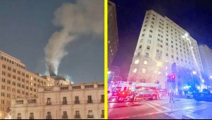 Incendio afectó al edificio del Ministerio de Hacienda a un costado de La Moneda