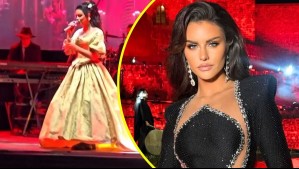 'Esos zapatitos nada que ver': Emilia Dides se hace viral tras aparecer con pantuflas sobre el escenario