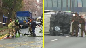 Dos mortales accidentes de tránsito se registraron en la Región Metropolitana: Hay tres personas fallecidas