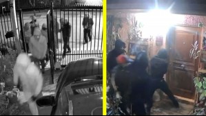 Video muestra violento intento de asalto en Maipú: Grupo de 8 sujetos ingresó en plena madrugada a la vivienda