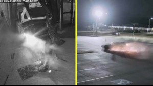 Video muestra impactante choque de vehículo robado contra iglesia en Estados Unidos
