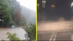 Sistema frontal en la zona sur: Intensas lluvias provocan cortes de rutas, crecidas de ríos y deslizamientos de tierra