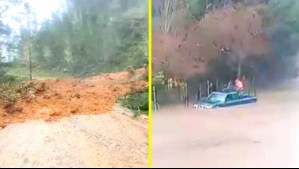 Preocupación por temporal en zona sur del país: Crecida de caudales, rodados y sectores anegados tras fuertes lluvias y vientos