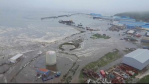 Edificios sumergidos bajo el agua deja tsunami en Rusia tras terremoto de magnitud 8,8