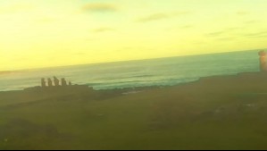 En vivo: Así fue el arribo de tren de olas a Isla de Pascua por alerta de tsunami