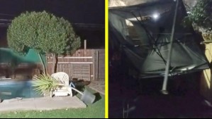 Sistema frontal en Santiago: Video muestra fuertes vientos en la zona norte de la Región Metropolitana