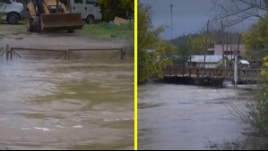 Así está el río Andalién tras desborde en Concepción: Senpared decretó Alerta Roja y pidió evacuar sectores