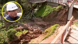 'Se va a caer en cualquier momento': Socavón en Viña del Mar dejó a una familia aislada